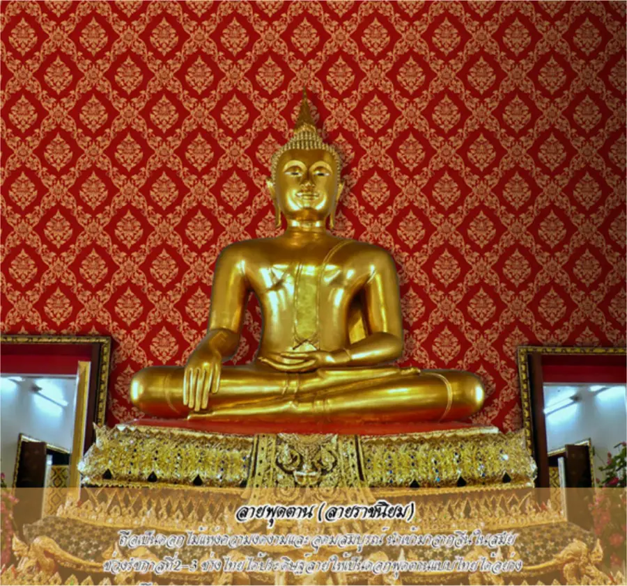วอลเปเปอร์ลายไทย ลายไทยสั่งพิมพ์ รหัส 43-101-3
