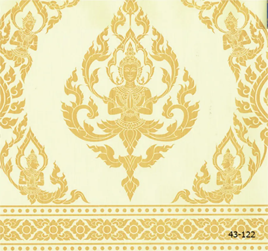 วอลเปเปอร์ลายไทย ลายไทยสั่งพิมพ์ รหัส 43-122