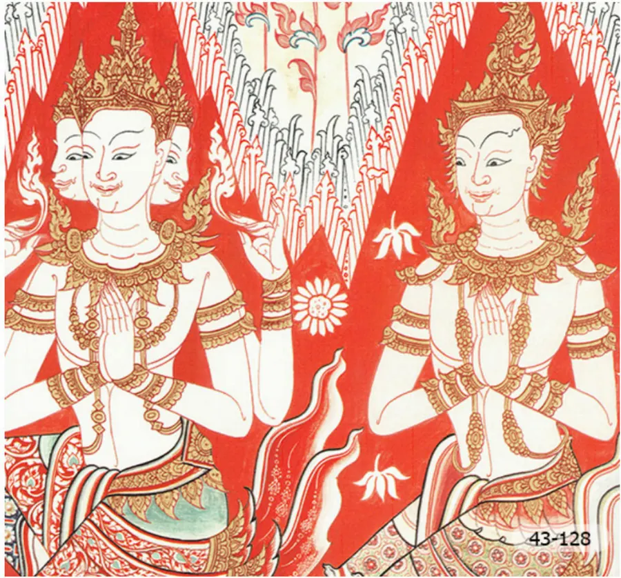 วอลเปเปอร์ลายไทย ลายไทยสั่งพิมพ์ รหัส 43-128